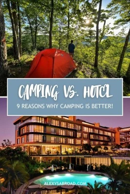 Dormir en la naturaleza: camping versus hotel